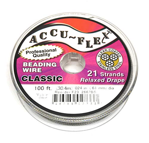 Accuflex Beading Wire 21 Strand .024 Inch 100 Feet
