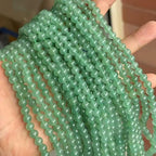 MJDCB Natural Stone Beads Green Aventurine Round Loose Beads for Jewelry Making DIY Bracelet Necklace (6mm) - color: Aventurine, size: 6mm