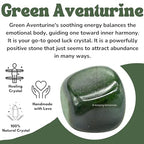 Amazing Gemstone Dark Green Aventurine Crystal Tumbled Stones Polished Rocks - Natural Gem Stones for Healing - DIY Crystals for Protection (1 Piece) - color: Dark Green Aventurine