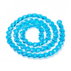 Cheriswelry 100pcs Sky Blue Heart Beads 14mm Transparent Glass Crystal Faceted Shape Mini Loose Spacer for DIY Craft Earring Bracelet Necklace Jewelry Making - color: Deep Sky Blue