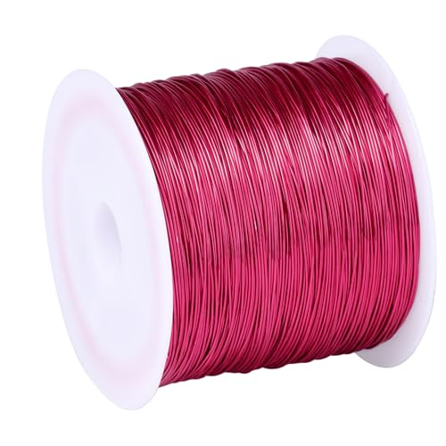 328FT Jewelry Wire 28 Gauge Tarnish-Resistant Copper Beading Wires Roll Bulk for DIY Crafts Jewelry Making, Rose Pink Wire - color: Rose pink, size: 0.3mm
