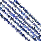 GM GemMartUSA Lapis Natural Raw Chip Beads Strands | Semi-Precious | AAA+ Quality 1 Strand 34” | DIY Bracelet Jewelry Making, Healing Crystal Craft| 4-6mm - Blue-Color Gemstones (CHLP-70001) - color: Lapis (CHLP-70001)