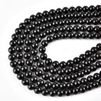 3mm Natural Black Onyx Beads Round Agate Gemstone Loose Beads for Jewelry Making (120-125pcs/strand) - color: Black Onyx, size: 3mm