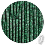 300pcs Natural Green Malachite Heishi Spacer Beads 2x4mm Genuine Real Disc Stone Beading DIY Charm Smooth Loose Gemstone Beads for Jewelry Making Bracelets Necklaces Earrings Crafts - color: Green Malachite