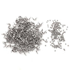 304 Stainless Steel Crimp Beads 1.5mm and End Caps 2.5x5mm Set 200pcs for Jewelry DIY Making and Repairing - color: Crimp Beads and End Caps Set, size: 1.5mm and 2.5x5mm