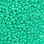2000pcs Glass Seed Beads Bulk, 4mm 6/0 Mini Pony Spacer Small Individual Color Seed Beads for DIY Bracelet Necklaces Wrist Jewelry Making, Light Green - color: Light Green