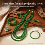 GEM-Inside Natural 12mm Green Taiwan Jade Gemstone Loose Beads Round Crystal Energy Stone Power for Jewelry Making 15" - color: Green Taiwan Jade, size: 12mm