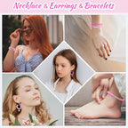 Wuollgess 3500PCS Pink Clay Beads for Bracelet Making Kit, Heishi Beads for Jewelry Making, Friendship Bracelet Kit, Spacer Beads for Adult Necklace Earring DIY - color: Pink