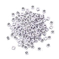 FASHEWELRY 300Pcs Cube White Acrylic Letter Beads 6x6mm Letter G Alphabet Beads for DIY Bracelet Necklace Jewelry Making - color: Letter G, size: 6x6x6mm