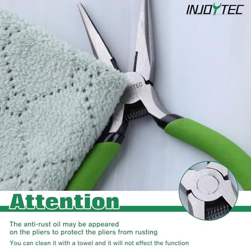 5 Inches Chain Nose Pliers Long Nose Pliers Side Cutting Pliers For Jewellery Making Wire Cutting Clamping For Electrical Repairs Jewellery Making Diy Crafts Model Making - style: Chain Nose Pliers