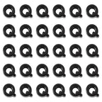 FASHEWELRY 30Pcs Acrylic Letter Q Beads with Large Hole Big Plastic Letter Blocks European Beads 3D Letters Chunky Vowel Initial Alphabet Bead for Key Chains Necklace DIY Arts Craft Projects - color: Black, size: Q