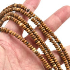 160pcs 4x2mm Natural Picture Jasper Disk Rondelle Spacer Stone Semi Precious Gemstone Loose Beads for Jewelry Making 15 Inch - color: Picture Jasper
