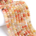 76pcs 5x8mm Natural Stone Golden Thread Jade Rondelle Spacer Loose Beads Abacus Disk Stone Round Loose Gemstone Beads for Jewelry Making DIY Bracelet Necklace - color: Golden Thread Jade Stone