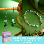 MODDA Natural Stone Jewelry Making Kit - Includes Crystal, Chip Beads, Necklace, Bracelet, Earrings, Ring Making Supplies, Crafts for Adults, Beginners, Christmas Gift for Teens, Girls, Women, Moms - color: Natural Stone Jewelry Making kit