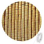 300pcs Natural Golden Hematite Heishi Spacer Beads 2x4mm Genuine Real Disc Stone Beading DIY Charm Smooth Loose Gemstone Beads for Jewelry Making Bracelets Necklaces Earrings Crafts - color: Golden Hematite