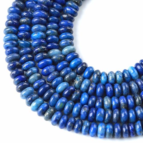 2x4MM 150PCS Lapis Lazuli Tube Rondelle Abacus Disk Spacer Loose Beads for Jewelry Making - color: Lapis Lazuli, size: 2x4mm abacus-shaped
