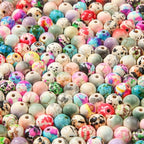 8mm Turquoise Beads 190pcs Natural Stone Bead Gemstone Round Loose Beads for DIY Crafts Bracelet Necklace Earrings Jewelry Making (Mix Color) - color: mix color