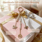 NewOasis 513Pcs Gold Keychain Making Kit & Bag Charm Kit, DIY Lip Gloss Charms & Jewelry Making Supplies with Enamel Charms, Beads, Pliers - Coquette Aesthetic & Preppy Gifts