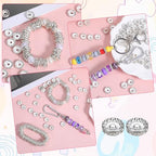 SULIKJHUI 150 Pcs Spacer Beads 12mm, Silver Spacer Beads for Bracelets, Jewelry Making, 2.5mm Hole & 3mm Height, Iron with Rhinestones (0.47 Inch Outer Diameter) - color: Silver