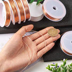 Cheriswelry 28 Gauge Raw Copper Wire Jewelry Beading Craft Wire Tarnish Resistant Copper Wire 0.3mm for Jewelry Making Wrapping Supplies, 236.22 Ft - size: 28 Gauge(0.3mm)