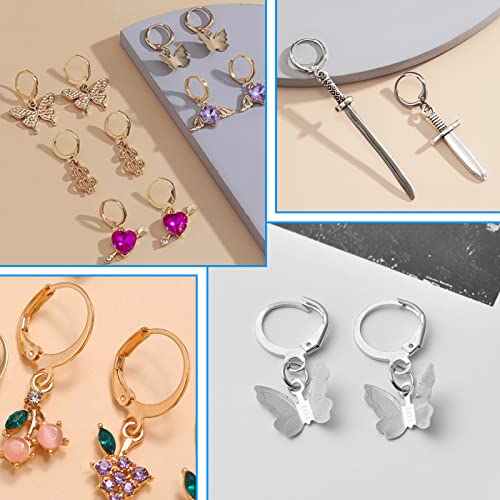 210Pcs Round Leverback Earring Hooks Hypoallergenic French Earring Hooks Round French Ear Wire with Open Loop Hook for DIY Earrings Designs Jewelry Making Findings(7 Colors)