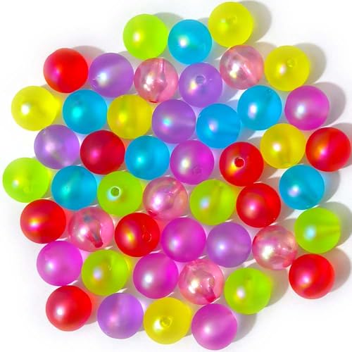 Mixed Lots Shiny Silicone Bead DIY Beading Hairband Bracelets Necklace Craft Embelishment (Mixed Colors-Silicone#1) - color: Mixed Colors-Silicone#1