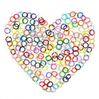 TOAOB 200pcs 8mm Multicolour Jump Rings for Keychains Open Jump Rings Small Closed O Connectors for Chainmail Hardware Earrings Necklace Jewelry Making - size: 8mm