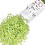 Miyuki Delica Seed Beads – Size 11/0 (1.6 mm), DB0169, Opaque Chartreuse AB, 7.2 g, Approx. 1440 Beads, Made in Japan - color: DB0169 - Opaque Chartreuse AB