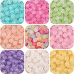 230PCS 8mm Acrylic Round Beads - Matte Pink Frosted Craft Beads for Jewelry Making - color: Pink, size: 8MM