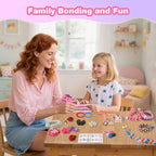 Rubber Band Bracelet Kit for Kids Girls Ages 6-12, 1300+ PCS DIY Craft Kits with 2 Weaving Comb & Organizer, Weaving Loom Kit Toys, Christmas Birthday Valentine Gifts for 7 8 9 10 11 12 Year Old