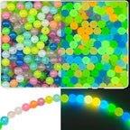 400pcs Glow in The Dark Mixed Acrylic UV Color Changing Bracelet Beads - 10mm Sun Sensitive Plastic Glow Beads Bulk for Jewelry Making - color: Mixed Colors 10mm Round Beads
