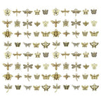 WOCRAFT 60pcs Antique Gold Butterfly Bracelet Charms for Jewelry Making Sets DIY Necklace Bracelet Keychain Crafting Charms Kit Craft Supplies (SN846) - color: Antique Gold, size: Butterfly Charms
