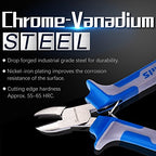 SPEEDWOX 4 Inches Diagonal Pliers Small Wire Cutters Mini Precision Plastic Nippers Plastic Side Cutter Side Cutting Micro Fine Pliers Functional Professional Hand Tool with Spring for Jewelry Making - style: 4" Diagonal Plier
