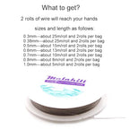 Nylon Coated Stainless Steel Thread for Jewelry Making Beading Cord for Necklace Making 0.38mm*50m - size: 0.38mm