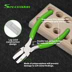 SPEEDWOX 5-Inch Flat Nose Plier Nylon Jaw Pliers For Jewelry Making Smooth Jaw Pliers Nylon Plier Non Marring Plyer for Wire Bending Twisting Shaping Straightening Plyers Jewelry Making Tool - style: 5" flat nose plier
