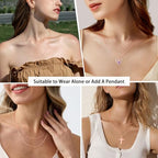 Jewlpire 18k Gold Plated 925 Sterling Silver Chain Necklace for Women, 1.1mm Cable Chains Necklace Thin & Dainty & Sturdy Women's Chain Necklaces, 14/16/17/18/20/22/24 Inches - color: 18K Rose Gold Plated, size: 16 Inch (Women's Choker Length）