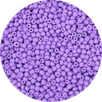 2000pcs Light Purple Glass Seed Beads, Colorful Tiny 4mm Beads for Jewelry Making, Beading Supplies. - color: Light Purple