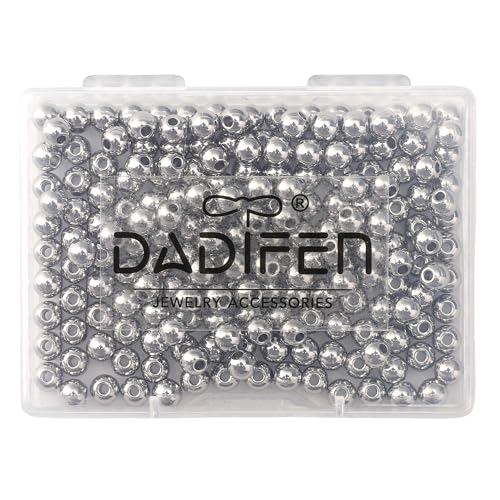 304 Stainless Steel Round Beads 5.0mm 200pcs Spacer Beads for Jewelry DIY Making and Repairing - size: 5.0mm