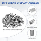 M METERXITY 100-Pack Fold Over Crimp End Caps, 0.6 x 0.3in/ 15 x 7mm Crimp Fasteners Ribbon Ends with Clamps for Jewelry Making/Leather Decor/DIY/Bracelets, Belt Buckle End Tip [Silver] - size: 0.6 x 0.3in/15 x 7mm