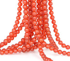 4mm 200pcs Natural Stone Round Beads Carnelian Genuine Stone Beading Loose Gemstone DIY Charm Smooth Beads for Bracelets Necklaces Earrings Hole Size 1mm (Carnelian 4mm) - color: Carnelian, size: 4mm