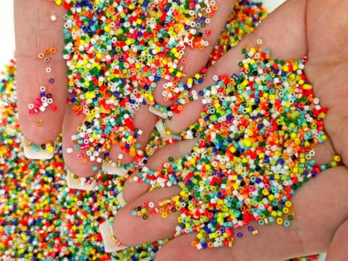 10 g Delica Seed Beads 15/0, Miyuki Japanese Beads, Mix 4