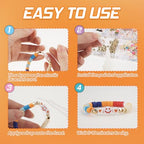 Bracelet Strings Professional Elastic String Knot Fixing Drip, Clear Bracelet Glue for Elastic String, Keep Stretchy Bracelet String Stay Perfectly Tied for Clay Beads, Jewelry Making Supplies (30g×2)