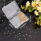 Beebeecraft 1000Pcs 2 Colors Tube Crimp Beads 18K Gold & 925 Sterling Silver Plated Brass Stopper Crimping Bead Column Positioning Beads for Jewelry Making DIY Crafts Findings, Tiny 2x2mm - color: Gold & Silver