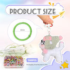 TOAOB 200pcs Multicolour Jump Rings 12mm Open Jump Rings Connectors for Keychains Earrings Necklace Jewelry Making - size: 12mm