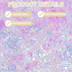MECCANIXITY 15/0 11/0 8/0 6/0 Glass Seed Beads 1.5mm/2mm/3mm/4mm Loose Seed Beads for Jewelry Earring Bracelet Craft Making, 5888PCS, Purple Series - color: Purple Series