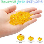560 Pcs Faceted Rondelle Crystal Beads, Spacer Beads for DIY Crafts, 4/6/8mm (Yellow) - color: Yellow