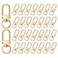 JJUNW 30 Pcs Metal Lobster Claw Clasp, Swivel Snap Key Chain Clip Hooks, Keychain Hooks for Keychain Making DIY Crafts Lanyard Making Pet Collar(Gold) - color: Gold