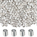 500Pcs 2mm Platinum Crimp Beads Tube Set - Universal Positioning Columns Spacer Beads Metal Tube Loose Beads for DIY Jewelry Making and Necklace Bracelets Anklets Making(Platinum) - color: Platinum