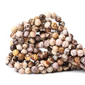 45PCS 8mm Natural Australian Zebra Gemstone Round Loose Beads Crystal Energy Stone for DIY Jewelry Making 1 Strand 15" - color: Australian Zebra, size: 8mm