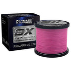 Rikimaru 8X Pro Braid Fishing Line 6LB-170LB, 300yds-1000yds Fluo-Green,Lemon Yellow,Plum Pink - color: Plum Pink, size: 170LB(0.60mm)-1000Yds